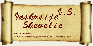 Vaskrsije Skevelić vizit kartica